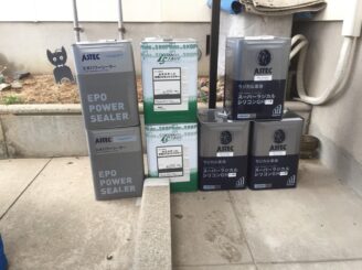 エポパワーシーラー、スーパーラジカルシリコンＧＨ、ルミステージ水性ＵＶカットクリヤー