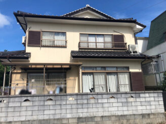 外壁全体があかるくなりました