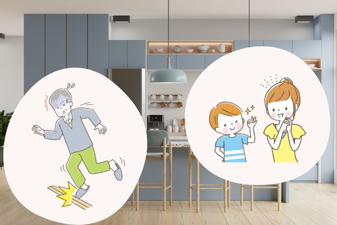 高齢者向けと子どもに優しいキッチンのリフォームの違い