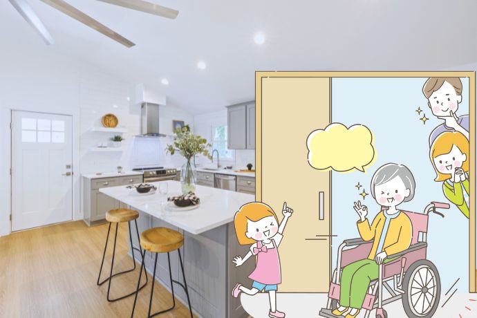 キッチンのリフォームにおけるバリアフリー(ユニバーサルデザイン)とは
