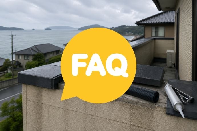 FAQ｜下関市の笠木と雨漏りについてよくある質問
