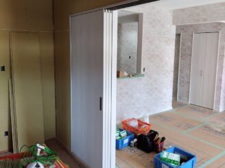 新規３枚片引き戸